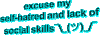 易懂的 animatedtext 艺术字 xoxotrashcan 自憎