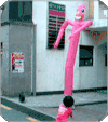 小女孩 搞怪 开心 摆动