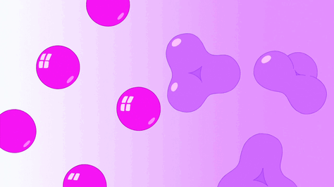 动图 紫色 圆球 晃动