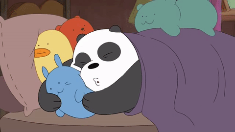 咱们裸熊 熊猫 睡觉 玩偶