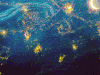 星星 绚烂 油画 星空