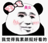 暴漫 文字表情包 我觉得我素颜挺好看的 搞笑 沙雕 逗