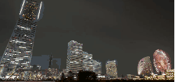 城市 夜晚 日本 日本横滨城市风光 灯光 现代 纪录片 高楼