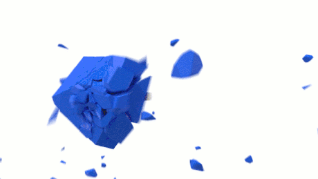 蓝色 碎片 爆破