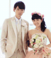 情侣 婚礼 漂亮 开心