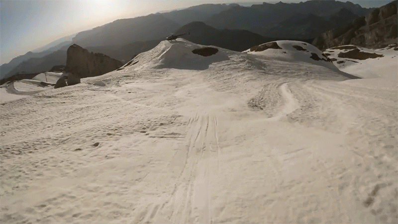 滑雪 第一视角 雪峰 酷 寒冷 户外运动 雪花