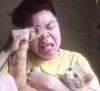 大哭 擦眼泪 搞笑 绝望 伤心 猫咪
