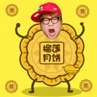 卡通 男人 月饼