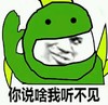 金馆长 歪嘴 绿色 你说啥我听不见