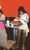 美女 熊孩子 搞笑 可爱