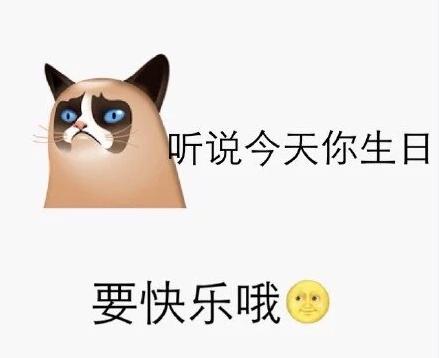 emjio 可爱 萌萌哒 搞笑 生日祝福