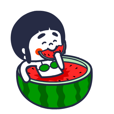 吃西瓜 享受生活 吐籽 咀嚼
