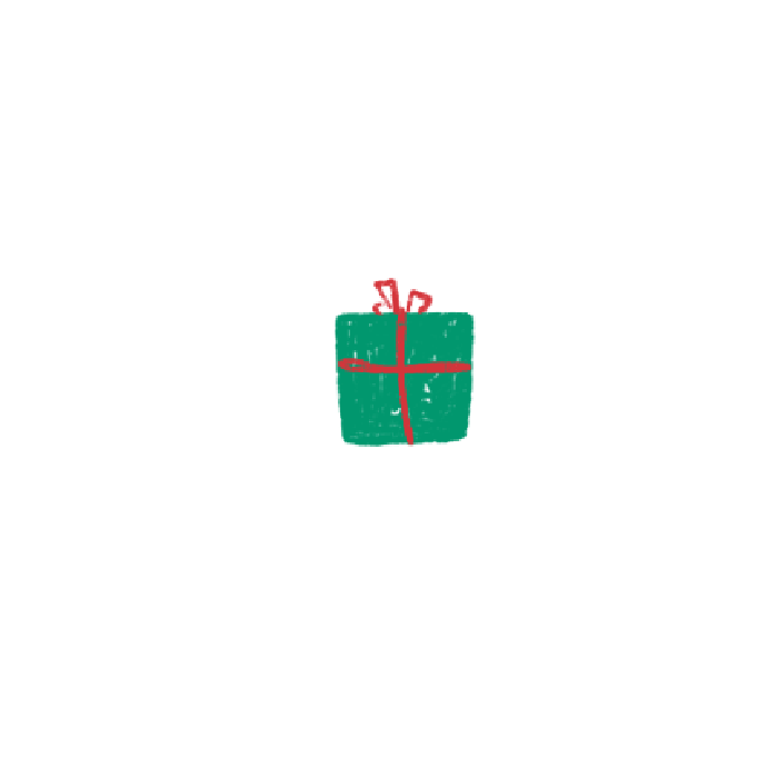 礼物 包装盒 绿色 红绳