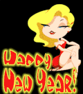 新年快乐 祝福 设计素材 美女