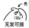 斗图 脱发 无发可拔 秃头 难受