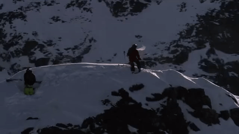 滑雪 大视野 雪谷 户外运动 酷 勇敢 峰顶