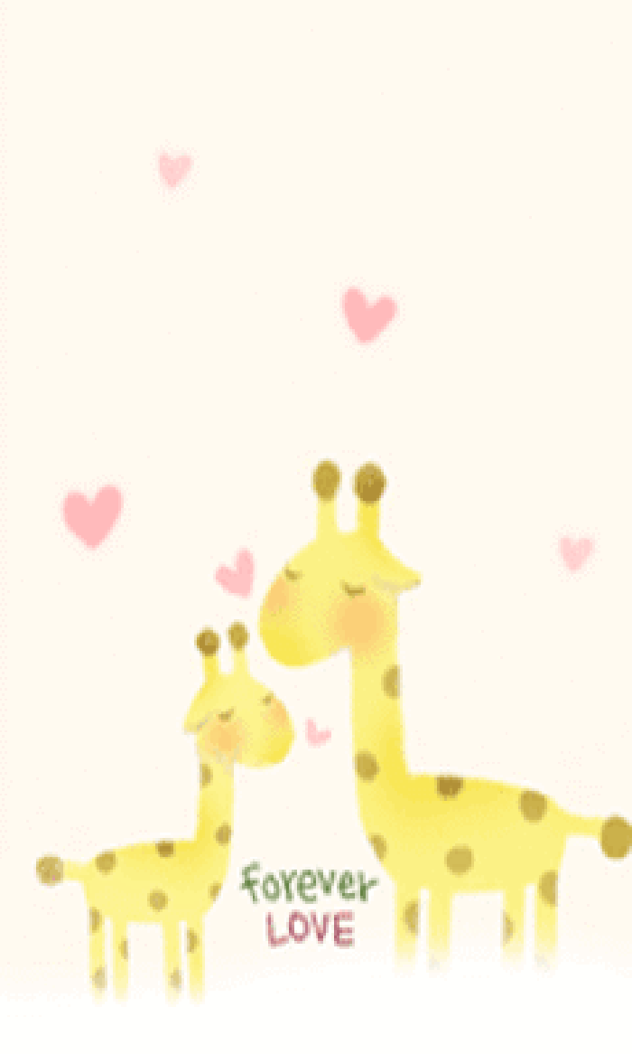 长颈鹿 可爱 温馨 萌