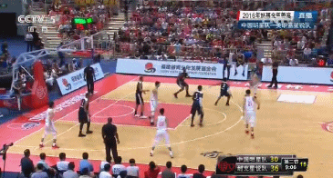 篮球 中国明星 美国耐克星锐 跳投 三分球 激烈对抗 帅气过人 劲爆体育