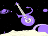 吉他 流星 拼接 二维 动画