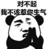 暴漫 文字表情包 对不起我不该惹你生气 搞笑 逗 沙雕