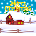 圣诞节 可爱 温馨 下雪 房屋