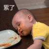 本特利 萌娃 累了 可爱 搞笑 逗