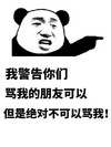 熊猫头 恶搞 雷人 搞笑 斗图 我警告你们骂我的朋友可以 但是绝对不可以骂我