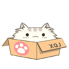 猫咪 纸壳箱 眨眼 张嘴