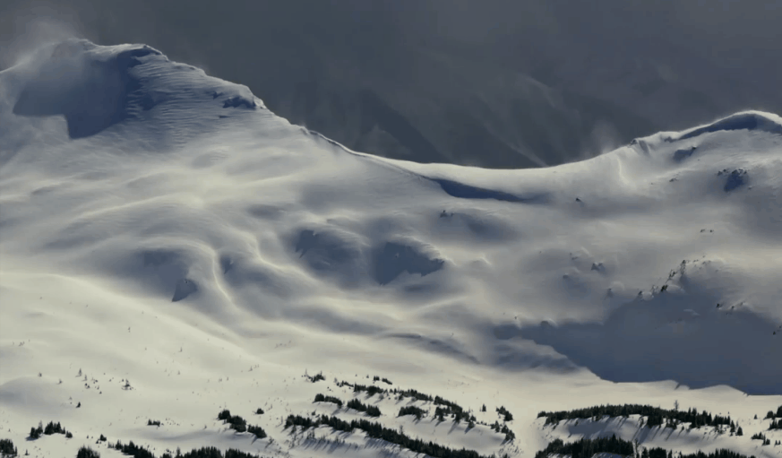 冬天 刮风 加拿大 纪录片 雪山 风景