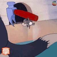 猫和老鼠 拿小锤锤打你 生气 soogif soogif出品