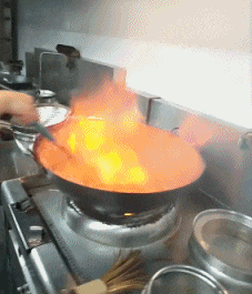 厨房 铁锅 着火 这才是真正的火锅