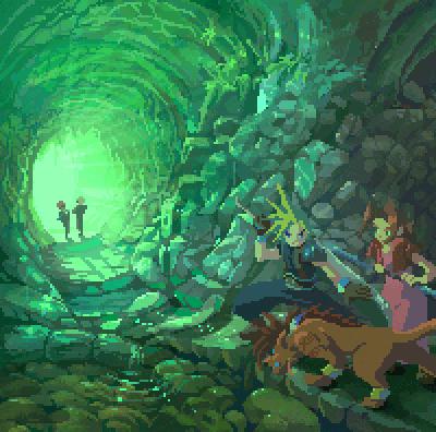 卡通  绿色  洞穴  隐藏