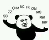 熊猫头 SBZZQNM NCFKCNM 斗图 搞笑 猥琐