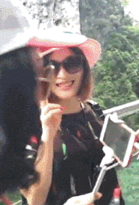 帽子 旅游 美女 短发
