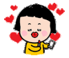 蘑菇头 比心 可爱 亲亲 萌萌哒