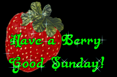 周日 草莓 闪光 周末快乐