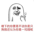 楼下的 不说你是狗 以为是一坨翔 斗图 搞笑 猥琐