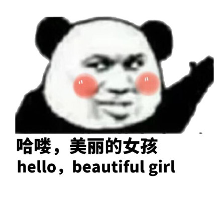 金馆长 红脸蛋 熊猫头 哈喽 美丽的女孩
