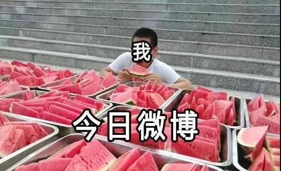 西瓜 吃瓜 今日微博和我 惊讶 呆萌 可爱