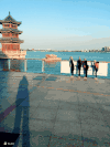 影子在说话 拍照 风景 湖边