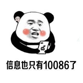 10086 熊猫头 信息