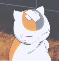 夏目友人帐 猫咪老师 可爱 搞笑 萌萌哒 挥手