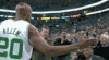 雷阿伦 NBA 篮球 凯尔特人 雷吉米勒 拥抱 超高跳跃力 激烈对抗 劲爆体育