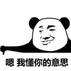 斗图 熊猫头 嗯 我懂你的意思 暗示 搞怪