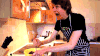 烹饪 cooking 美女 兴奋