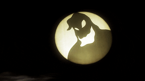 月亮 moon 影子 鬼影 蝙蝠 幻化 动画 阴森