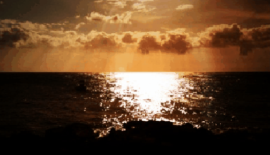 日落 sunset 海洋 夕阳 倒影 海平面