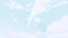 女孩 天空 白云 彩虹