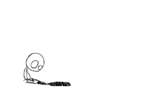 有趣 脑洞 摔倒 黑白 动画 简笔画 stick figure