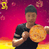 中秋快乐 月饼 搞笑 龙马精神